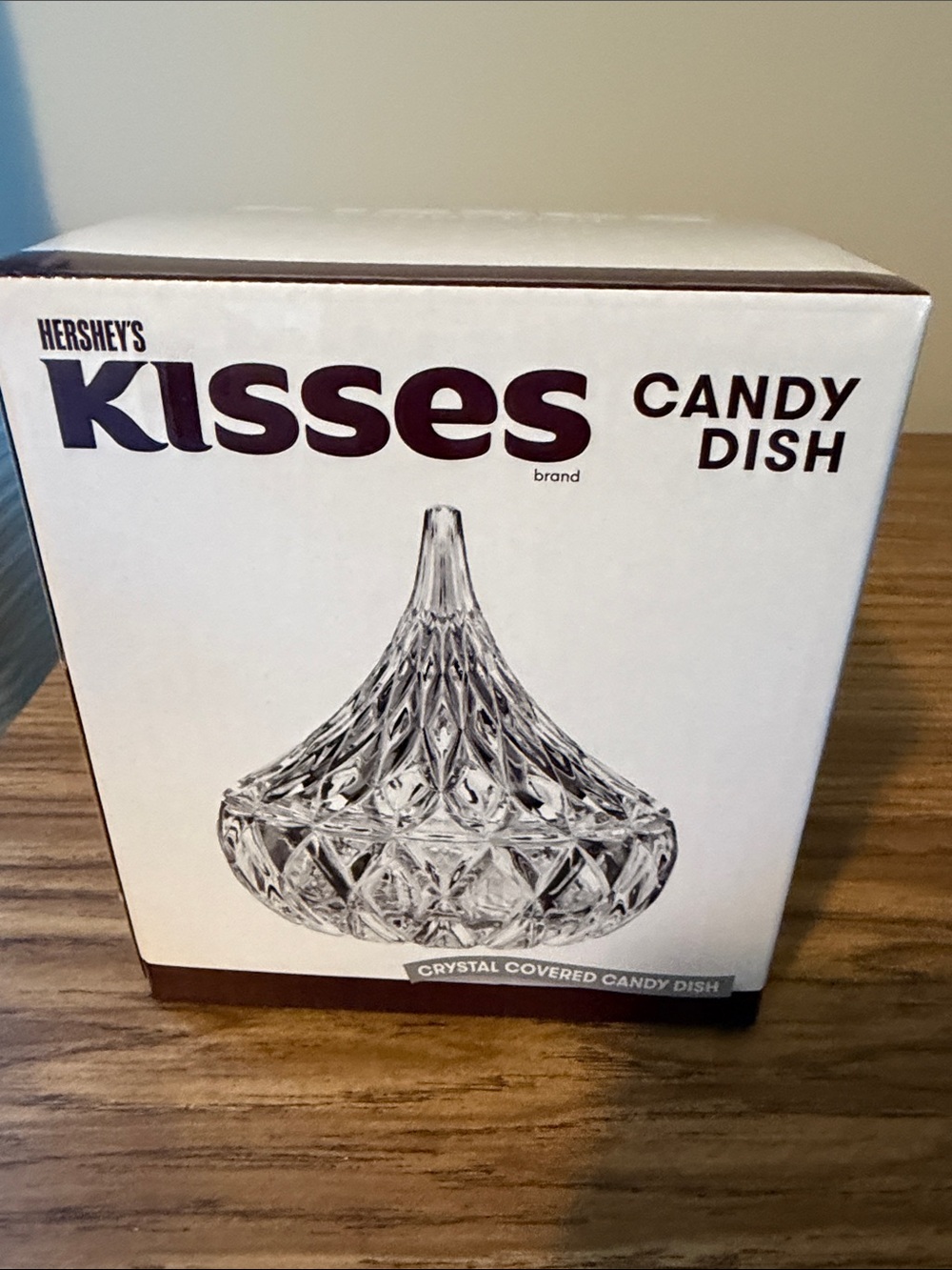 Godinger Hershey Kiss Clear Crystal Candy Dish. NWT